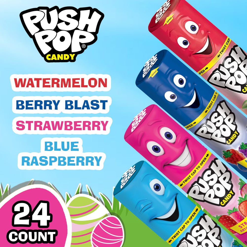 Push Pop individually wrapped lollipops for mess-free sharing at events.