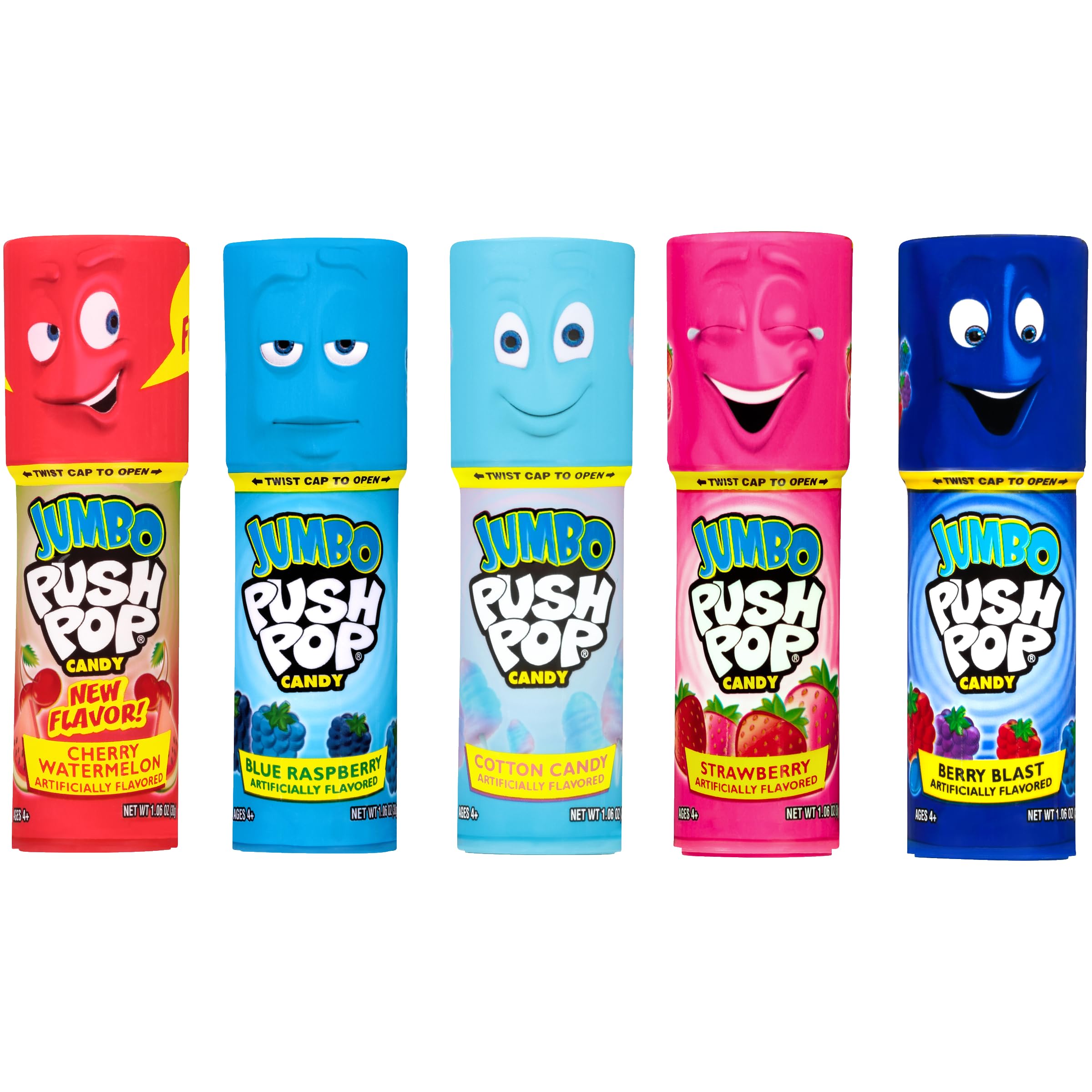 Push Pop jumbo lollipops flavors berry blast: shelf-stable snack for gatherings