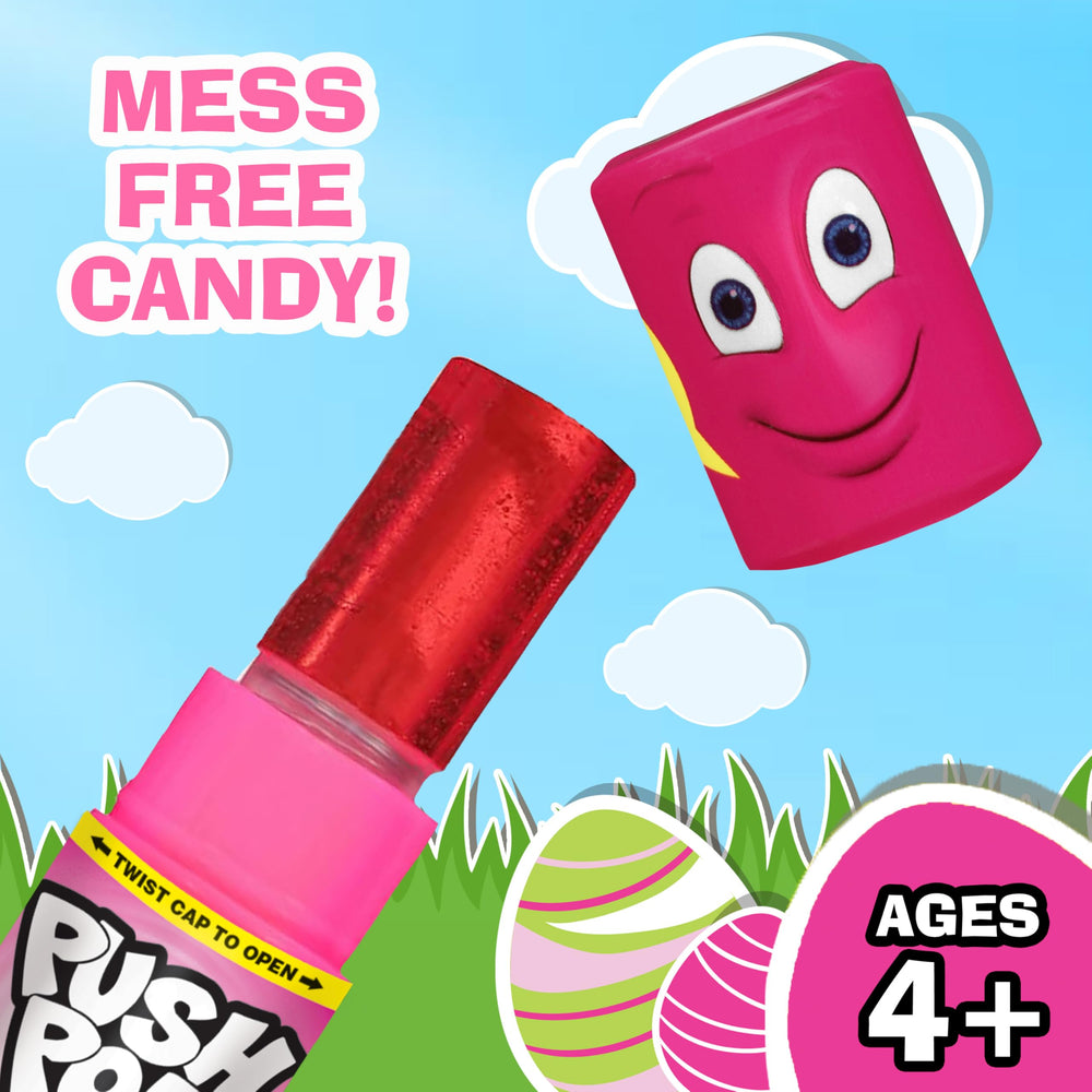 Push Pop watermelon lollipop provides a bright flavor ideal for egg fillers.