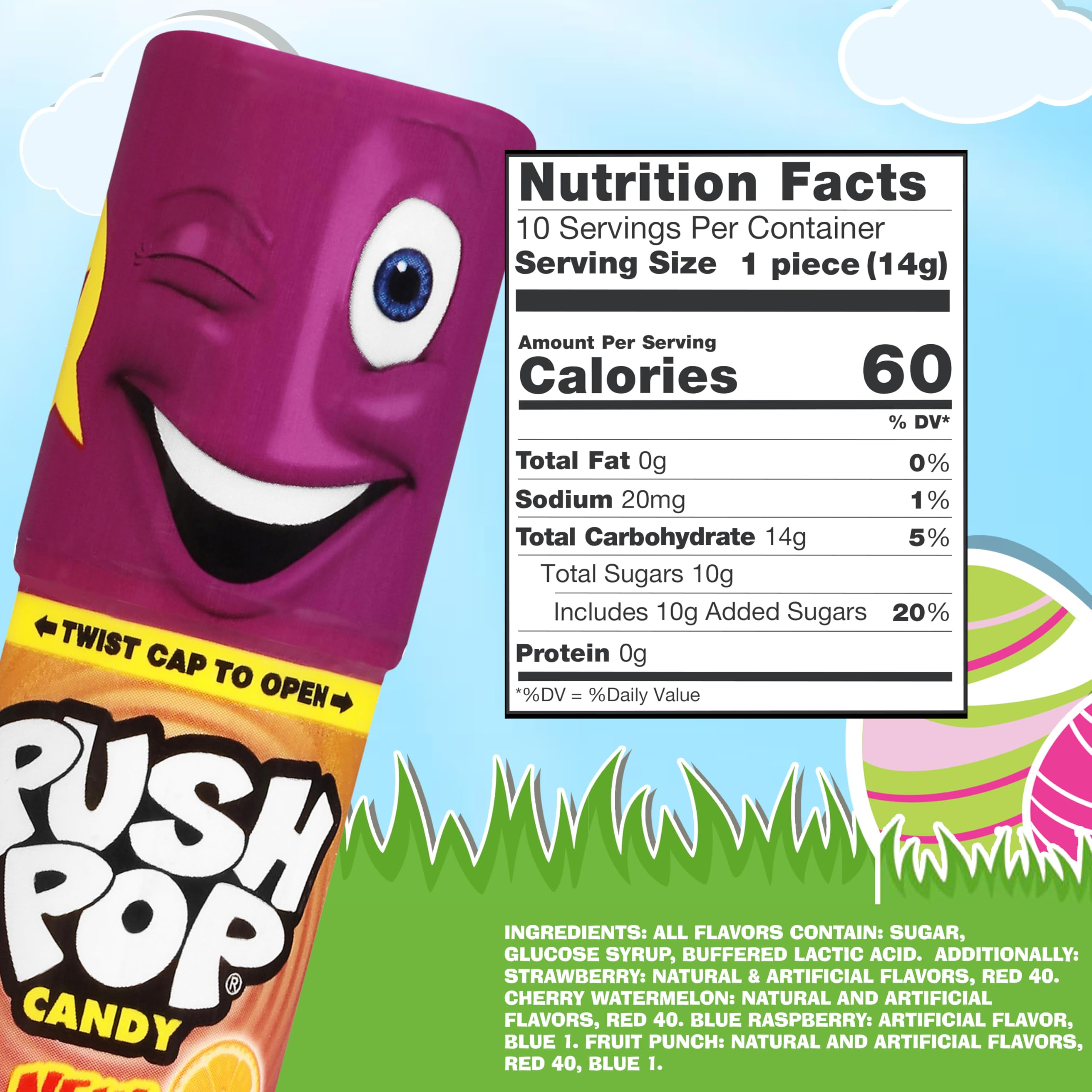Push Pop party pack shows portable case and cap for on-the-go fun.