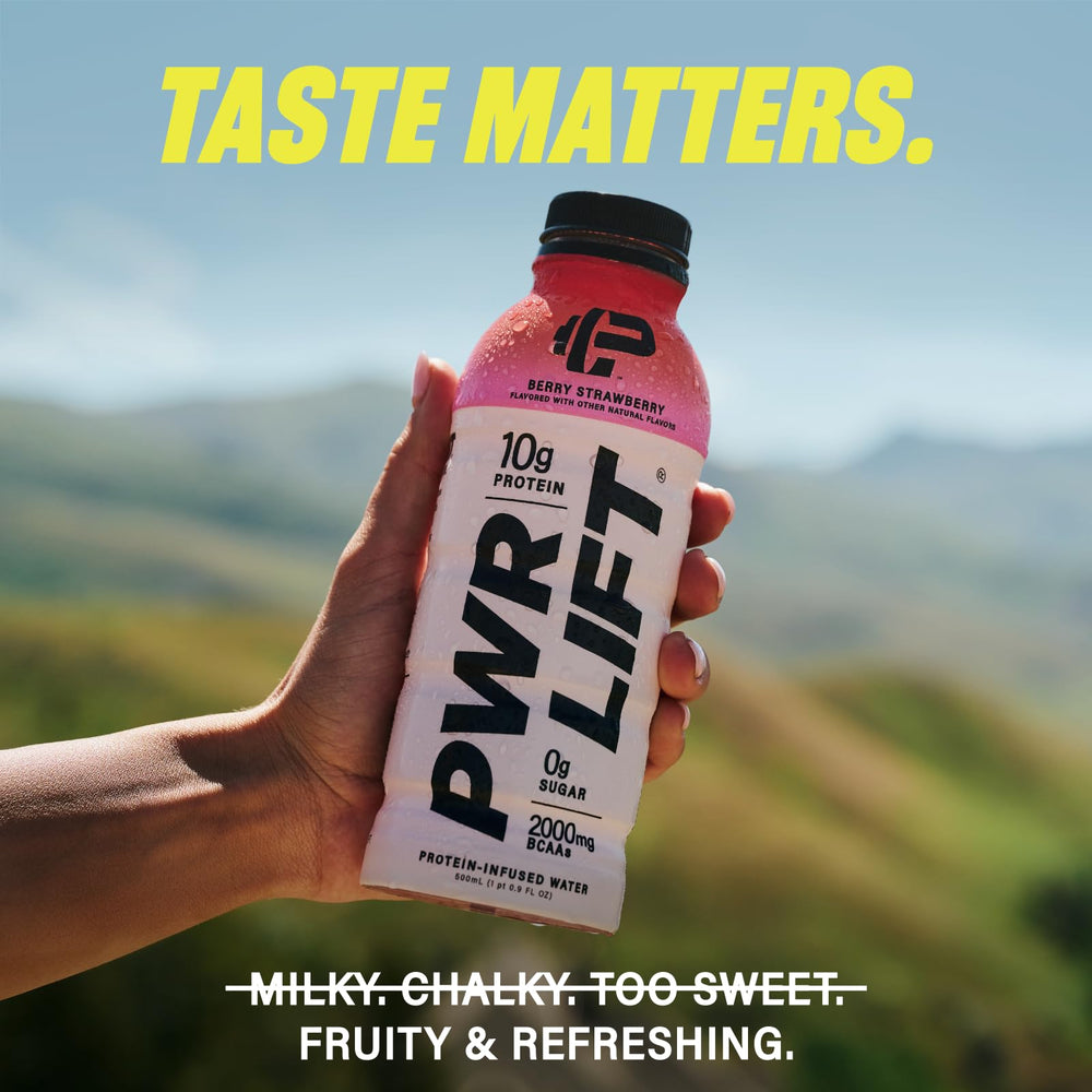 PWR LIFT variety-pack twelve bottles for on-the-go hydration.