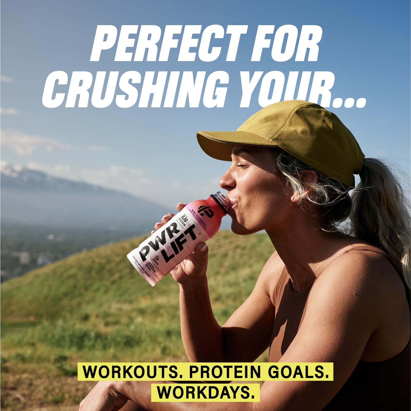 PWR LIFT zero sugar claim on label for guilt-free refreshment.