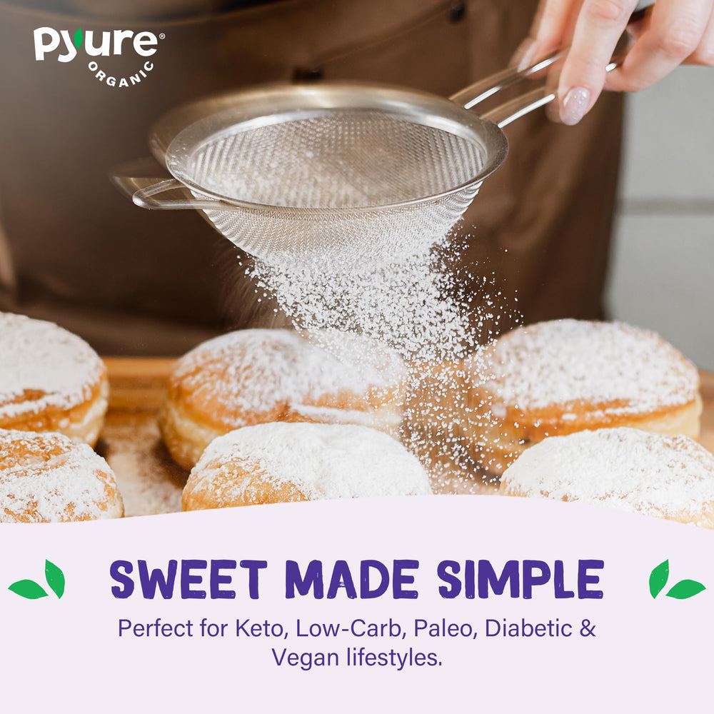 Pyure Organic Powdered Sweetener diabetic-friendly option for recipes.