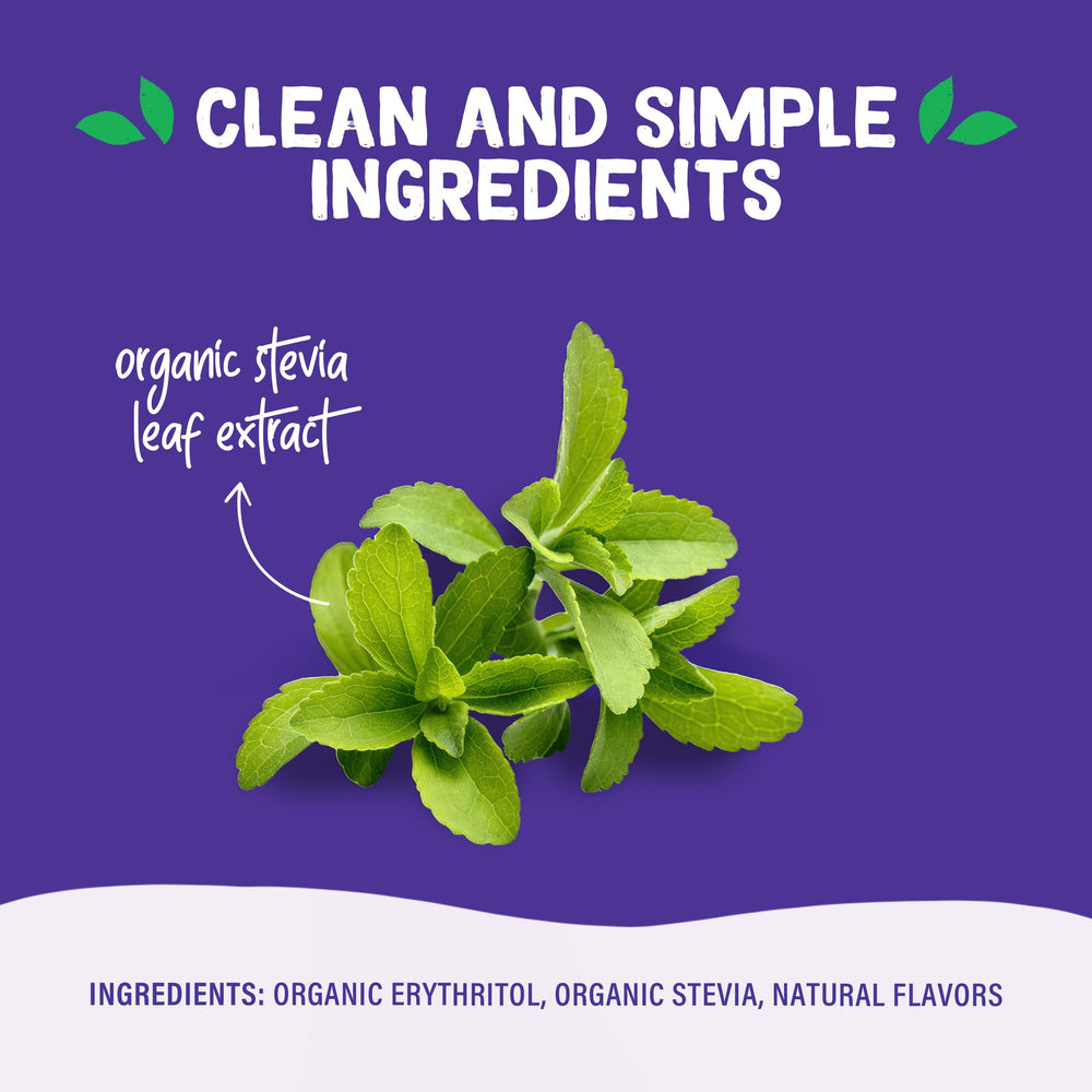Kitchen counter with Pyure Stevia Packets 40-pack display for everyday use.