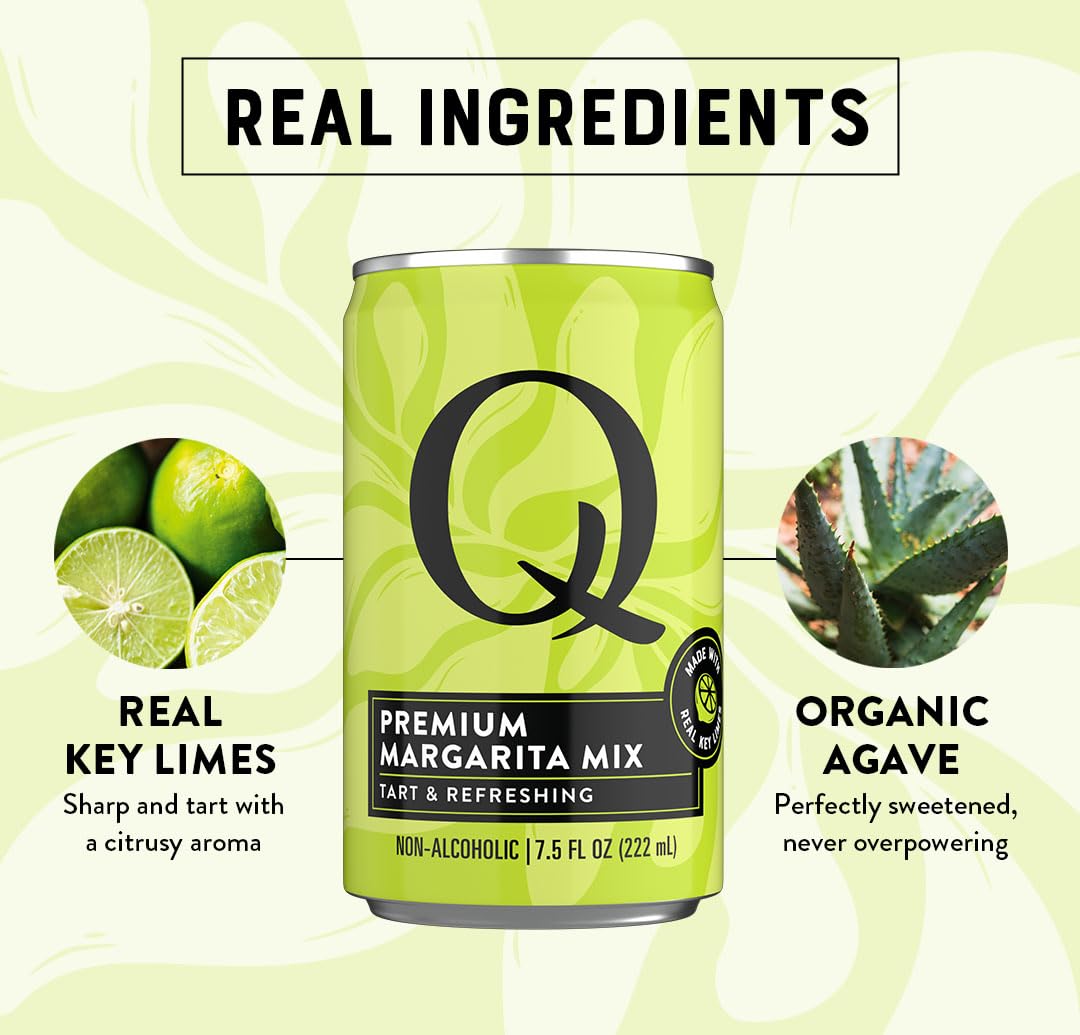 Q MIXERS 7.5 oz cans offer convenient single-serve portions.