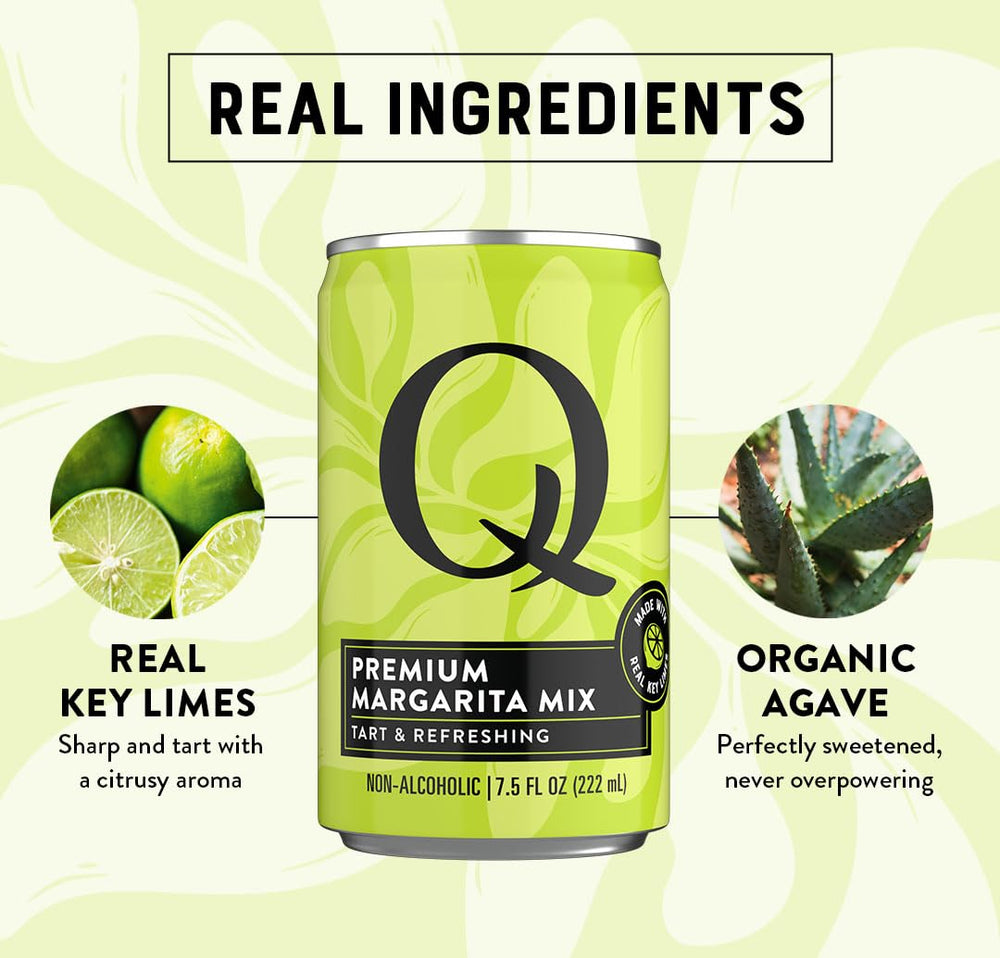 Q MIXERS 7.5 oz cans offer convenient single-serve portions.