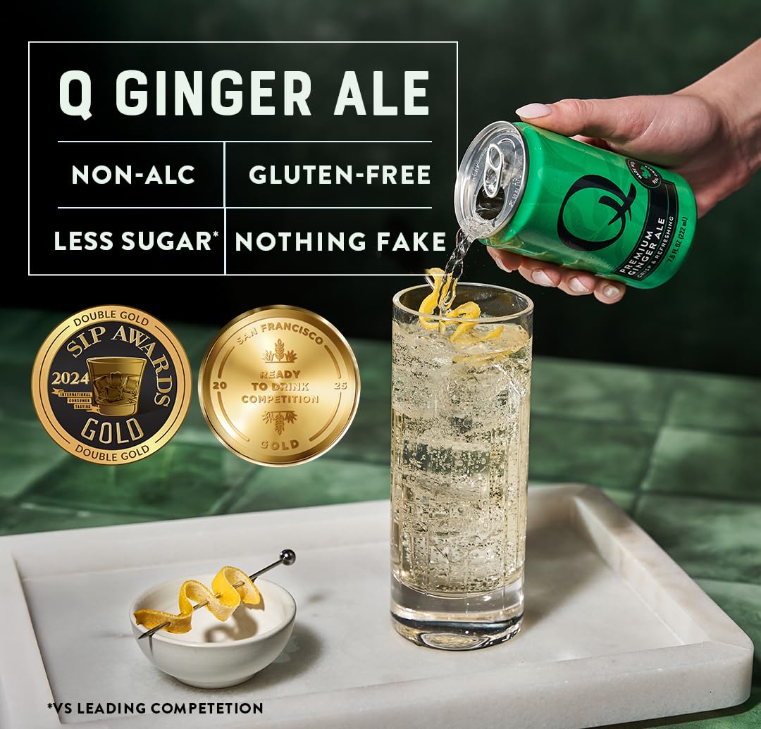 Q MIXERS Ginger Ale cocktail idea shot, versatile base for recipes