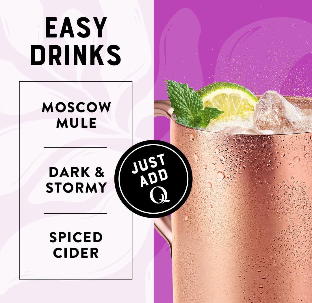 Q MIXERS on the rocks serving idea for refreshing, chilled drinks.
