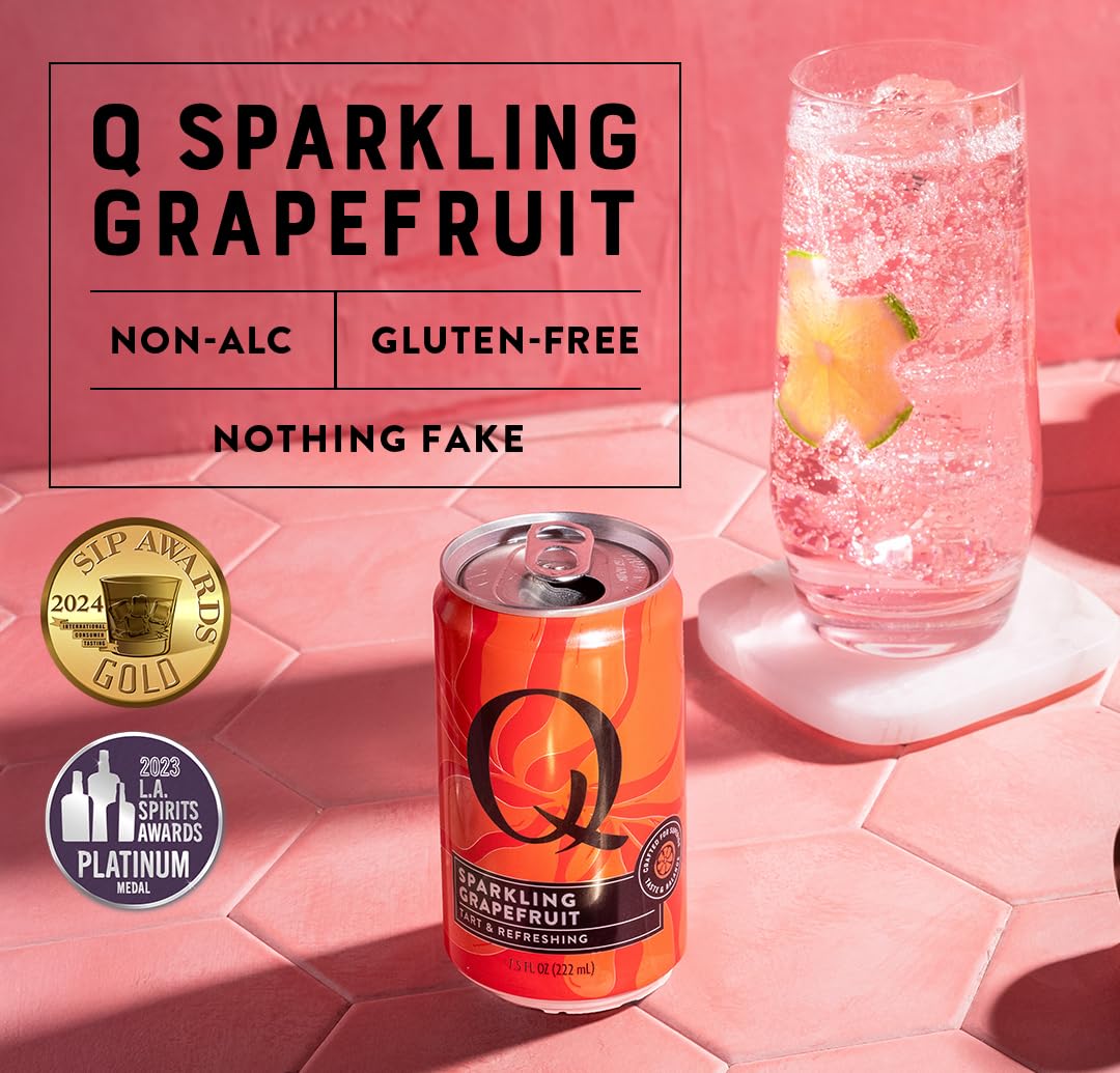 Q MIXERS grapefruit cocktail idea image suggests quick drinks