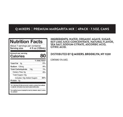 Q MIXERS organic agave adds natural sweetness for a smooth finish.