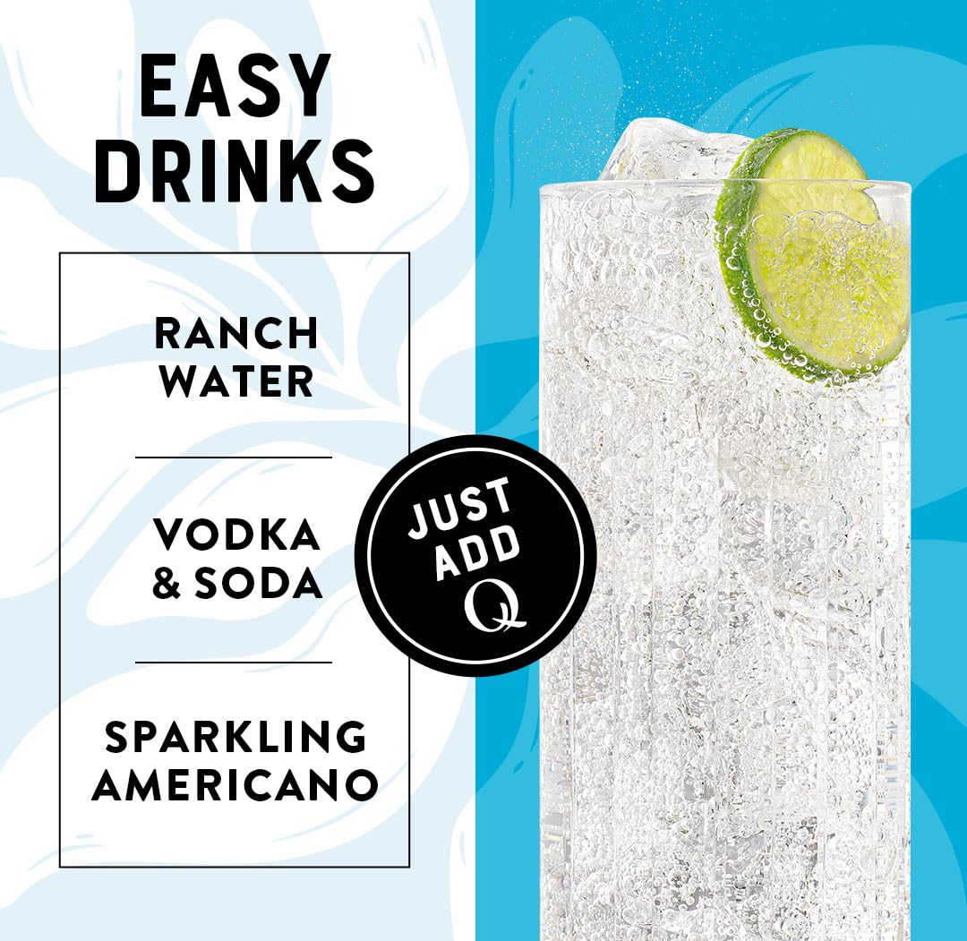 Pack of 24 Q MIXERS Q CLUB SODA cans for entertaining