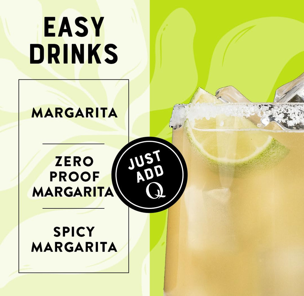 Q MIXERS ready-to-serve packaging for quick entertaining.