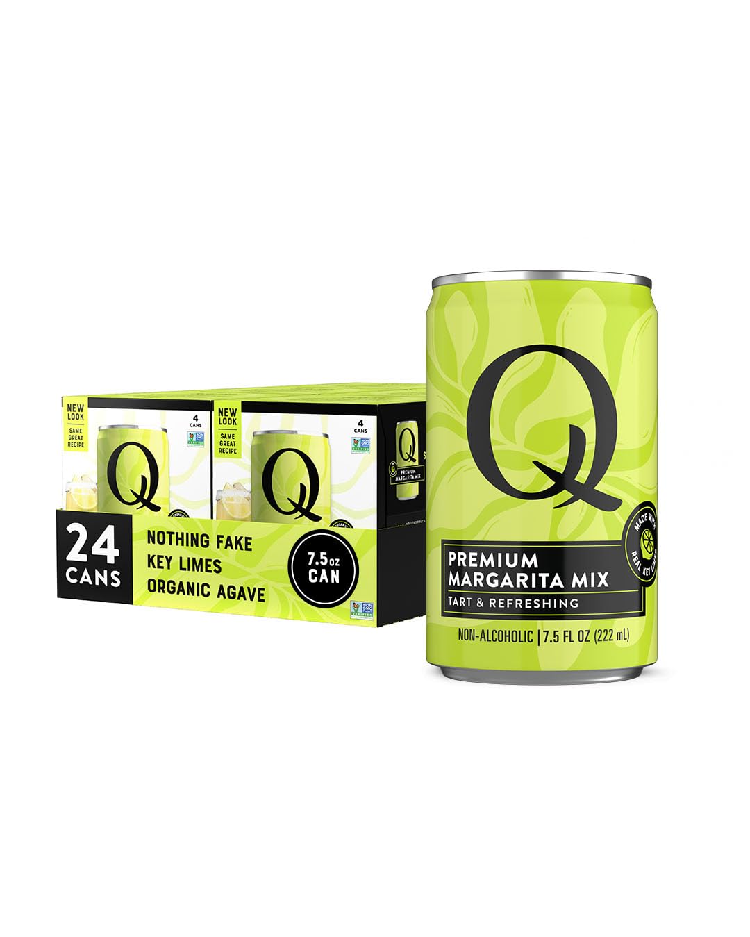 Q MIXERS real key limes highlight a bright, tangy margarita base.