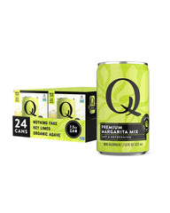 Q MIXERS real key limes highlight a bright, tangy margarita base.