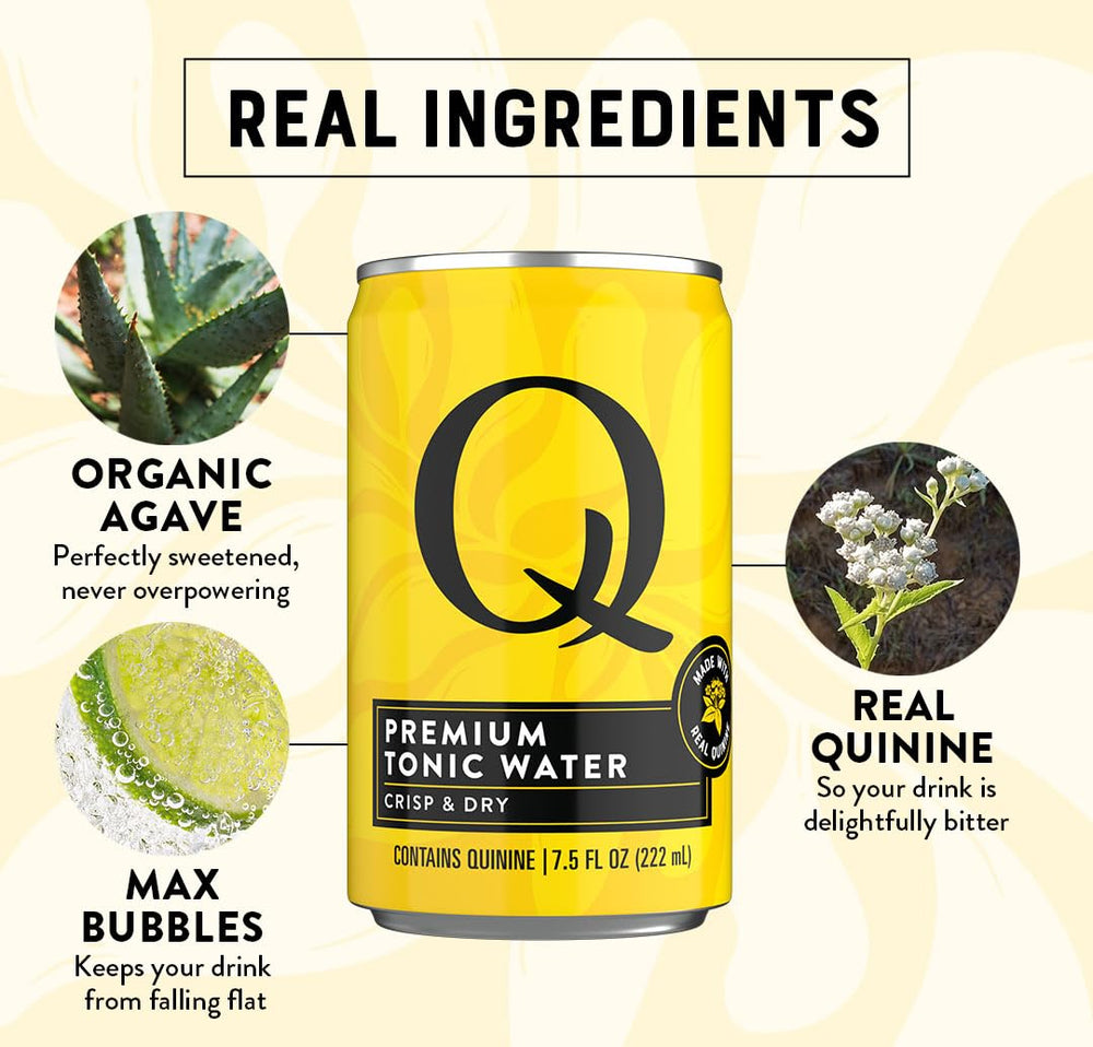 Q MIXERS tonic water served over ice delivers quick, satisfying sips.