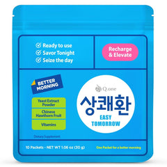 Q.one Easy Tomorrow Fresh box with ten convenient sachets for daily use