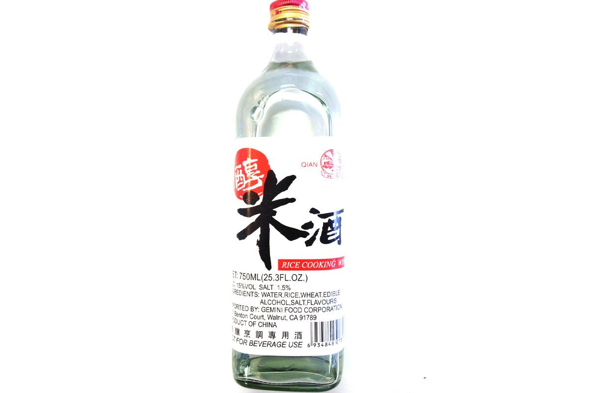 Qian Hu Michiu rice cooking wine bottle for enhancing stir-fries and braises.