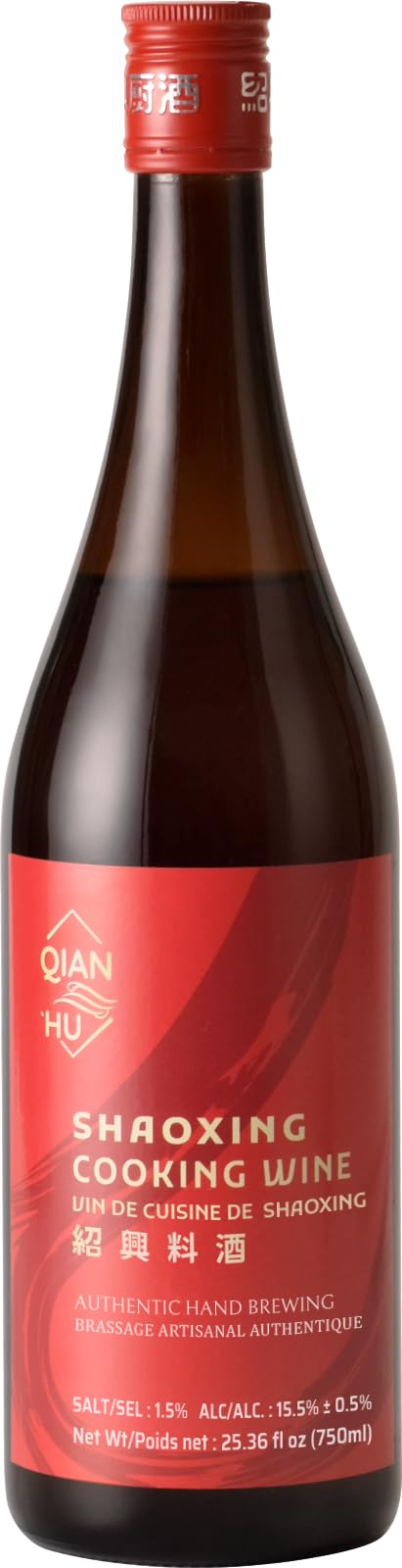 Qian Hu Shaoxing wine bottle 750ml boosts authentic Chinese flavor in meals