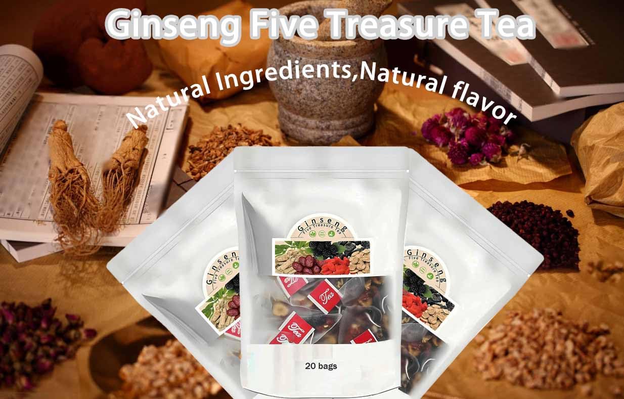 Steeping a hot cup of Qiuumey tea releases herbal fragrance and subtle sweetness.