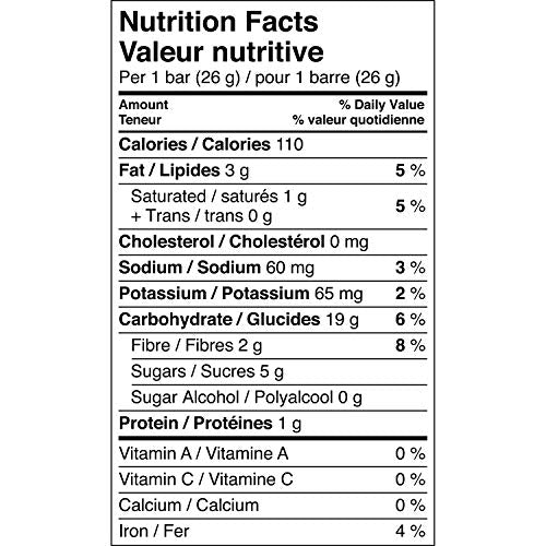 Label highlighting peanut-free facility for Quaker Chewy production safety