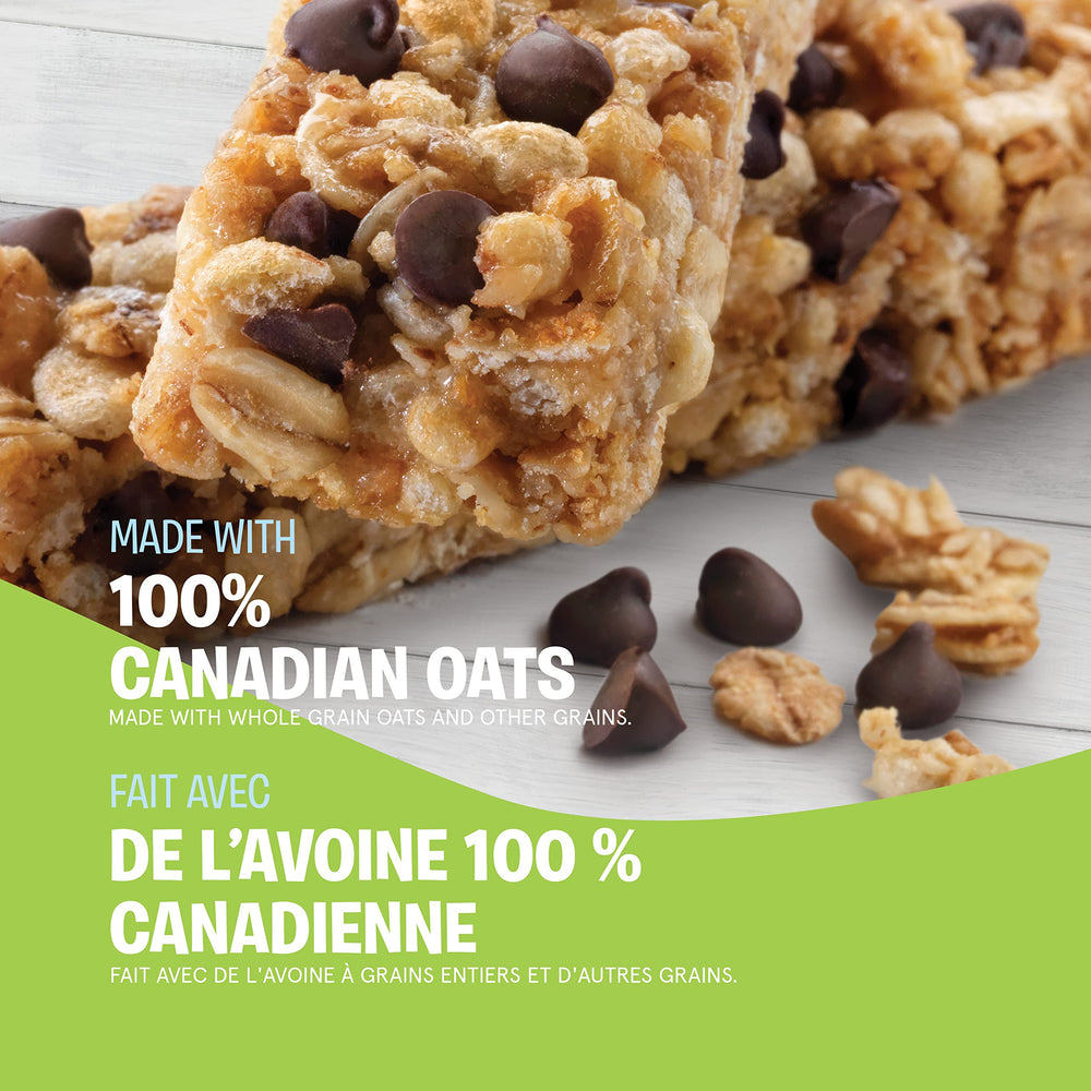 Quaker Chewy Chocolate Chip Granola Bars Canadian oats origin visual.