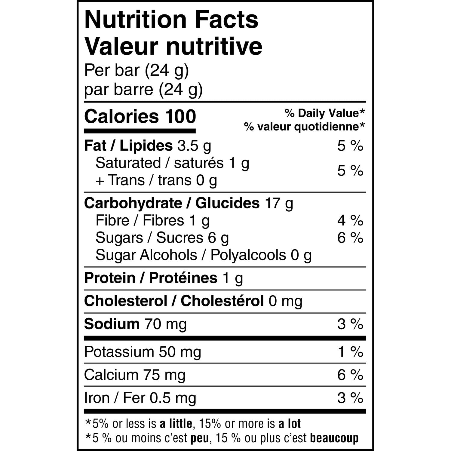 Quaker Chewy Chocolate Chip Granola Bars close-up showing chocolate chips.