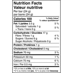 Quaker Chewy Chocolate Chip Granola Bars close-up showing chocolate chips.