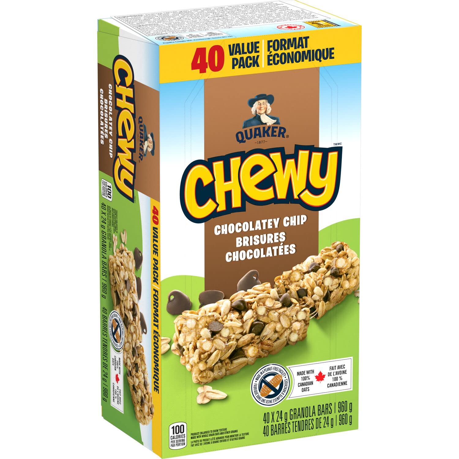 Quaker Chewy Chocolate Chip Granola Bars family enjoying snack moment.