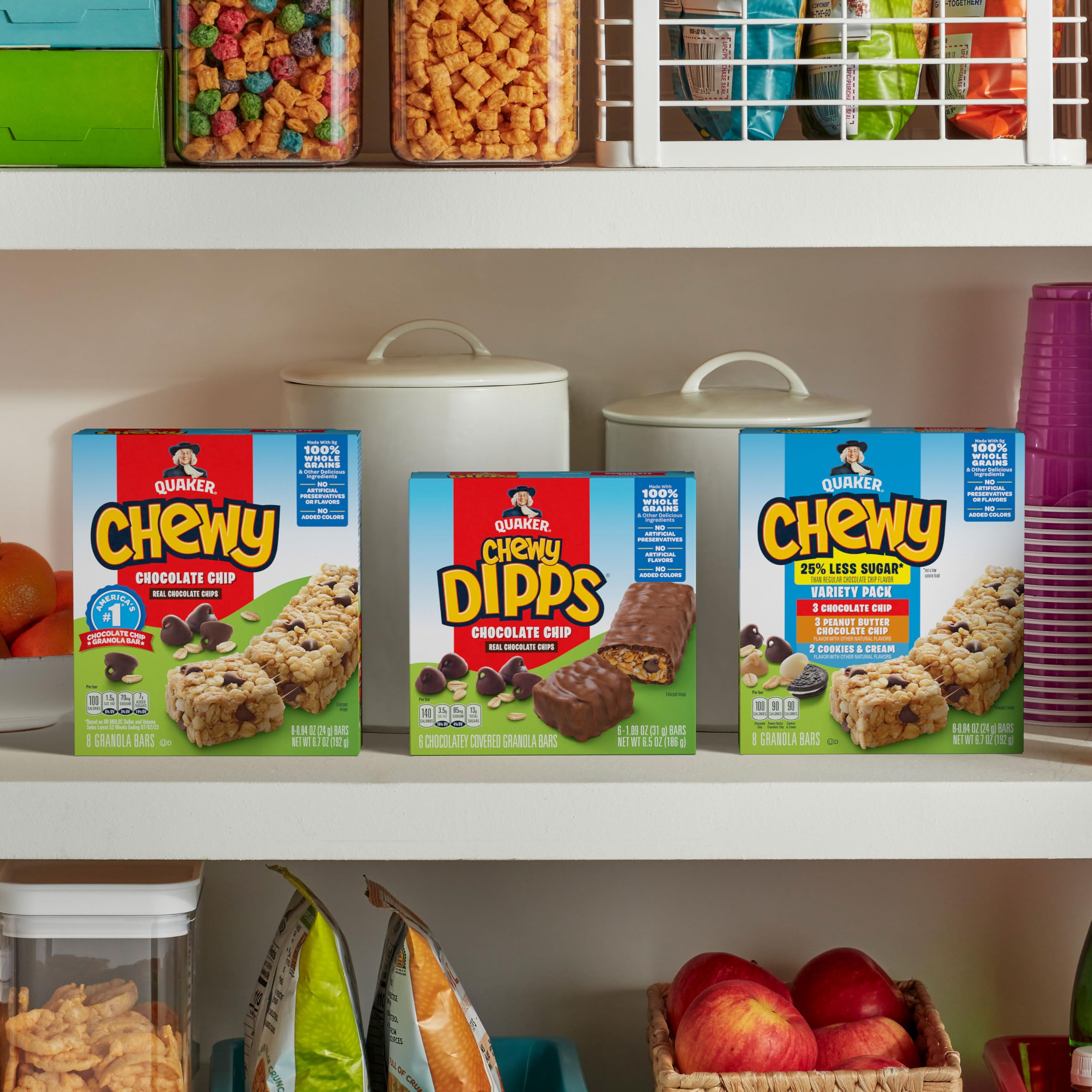 Quaker Chewy Granola Bars Chocolate Chip lunchbox friendly snack