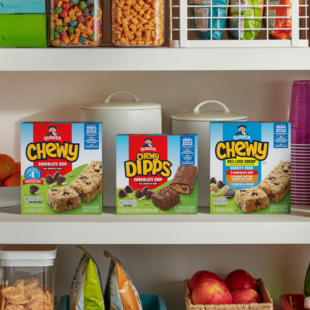 Quaker Chewy Granola Bars Chocolate Chip lunchbox friendly snack