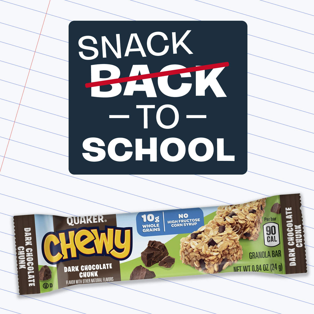 Quaker Chewy Granola Bars s'mores close-up with toasted marshmallow notes.