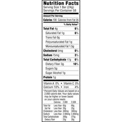 Quaker Chewy Lower Sugar Granola Bar close-up shows real chocolate for a satisfying snack