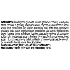 Quaker Chewy Lower Sugar Granola Bars box image highlights 58 individually wrapped bars