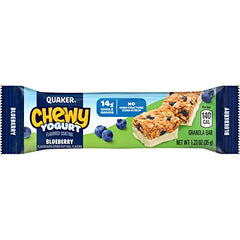 Quaker Chewy Yogurt Bars Variety Pack 10ct, individual bars, creamy yogurt texture for snacking.