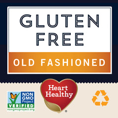 Quaker Gluten Free Oats bowl of steaming porridge for a comforting morning.