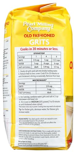 Quaker Grits packaging stored in a pantry for easy meal prep