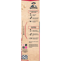 Quaker Immunity Instant Oatmeal Blueberry Blackberry packets offer real fruit flavor and convenience.