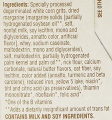 Quaker Instant Grits Butter Flavor box nutrition facts highlight