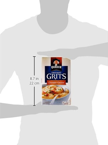 Quaker Instant Grits Cheddar Cheese as a savory side dish option.