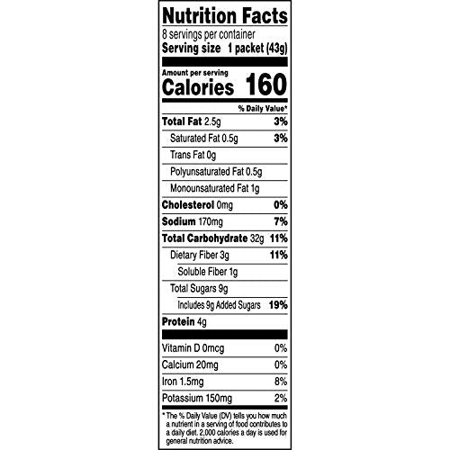 Quaker maple brown sugar gluten-free oatmeal sachets opened for quick prep