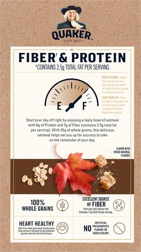 Quaker Instant Oatmeal maple brown sugar served in a bowl, ready to enjoy.