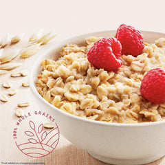Quaker Instant Oatmeal Protein Maple Brown Sugar packet next to a comforting bowl.
