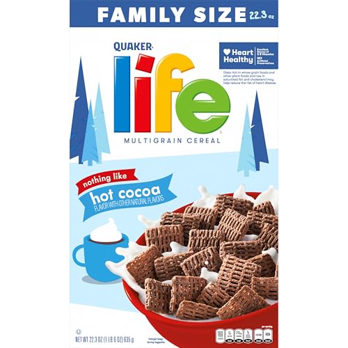 Texture close-up of Quaker Life Multigrain Hot Cocoa cereal