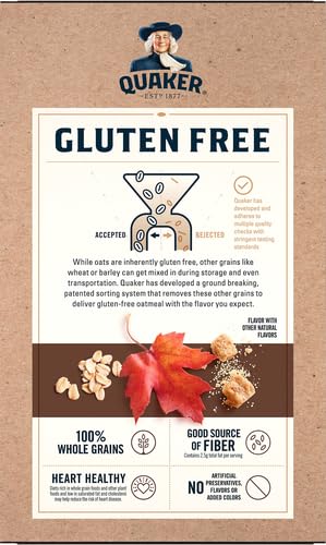 Quaker gluten-free eight-pack with 1.51 oz portions for on-the-go mornings