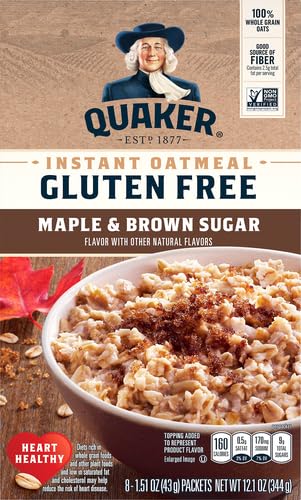Microwave-ready Quaker oats in 90 seconds with maple aroma