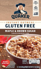 Microwave-ready Quaker oats in 90 seconds with maple aroma