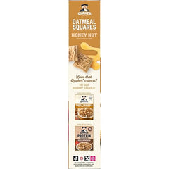 Milk splash with Quaker Oatmeal Squares Honey Nut demonstrating creamy balance.