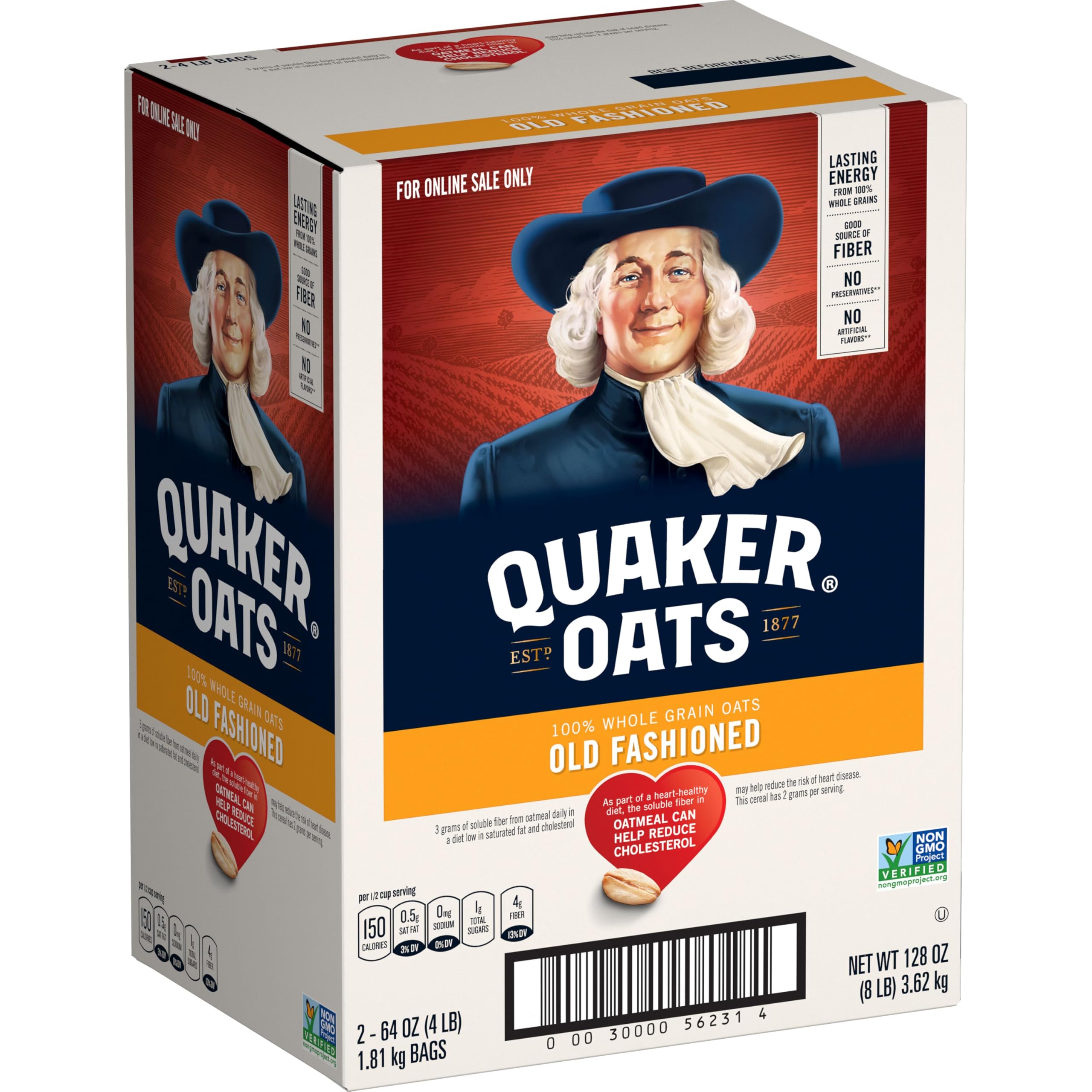 Quaker Old Fashioned Oats bowl steaming for a wholesome breakfast