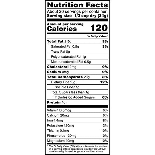 Quaker organic and Non-GMO certification seals displayed.