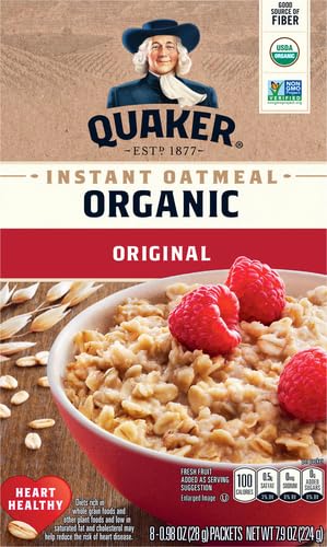 Quaker Organic Regular Oatmeal microwave bowl for quick single servings